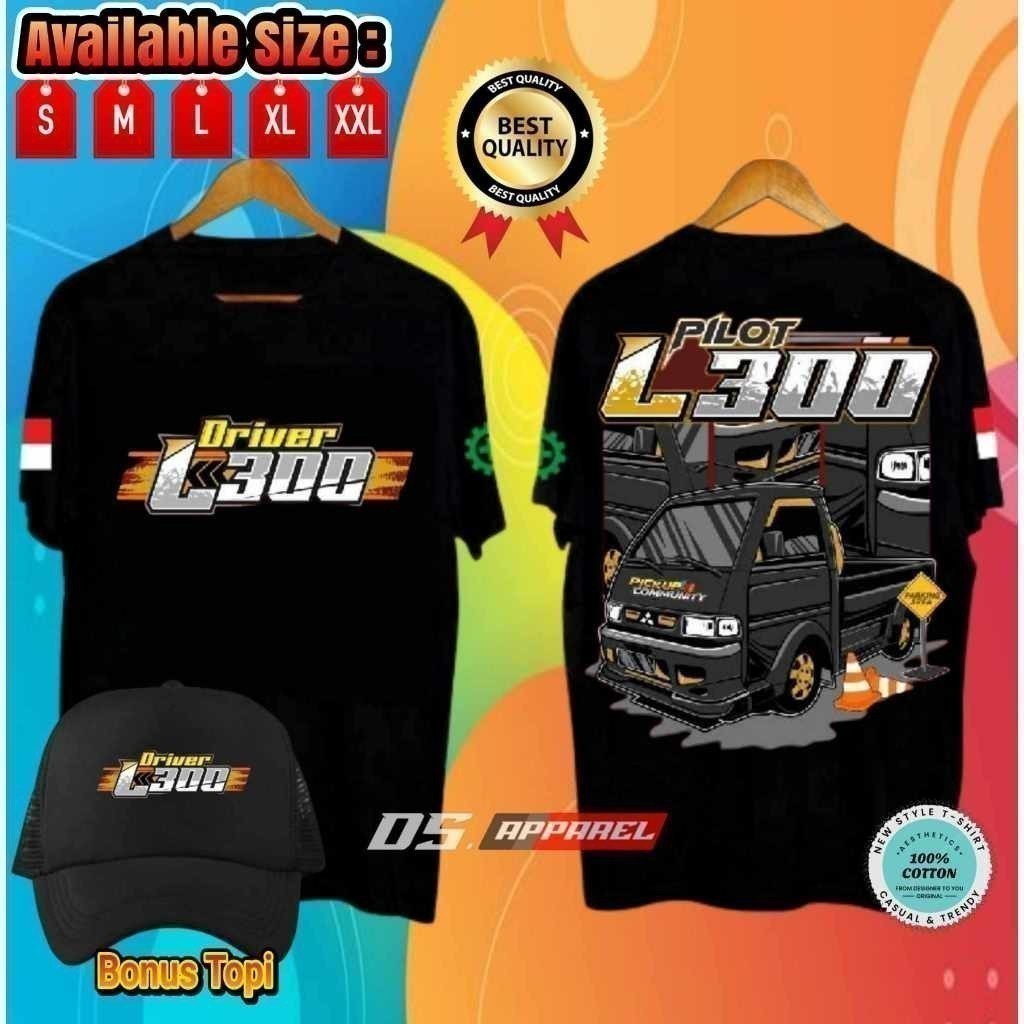 2025 เสื้อยืดแฟชั่น Pickup Driver L300 Pilot L300 เสื้อยืด ( แขนสั้น )