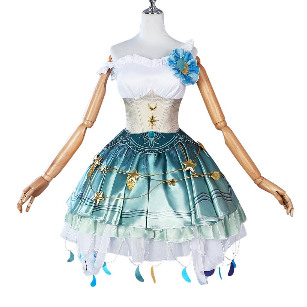 ชุดคอสเพลย์ Margaretha Zelle Identity V สไตล์ Drifting Moonlight สีฟ้า สำหรับงานปาร์ตี้และฮาโลวีน