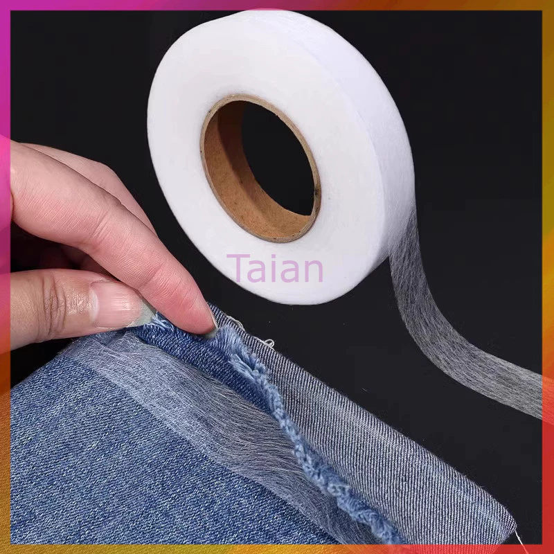 Taian เทปกาวติดชายกางเกง/กาวสองหน้าสำหรับติดผ้ากาว/กาวสองหน้าสำหรับติดผ้ากาวสำหรับดัดแปลงผ้าสั้น/แถบกาวติดเสื้อผ้า