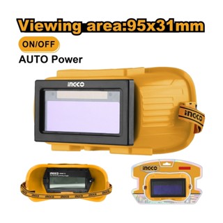 INGCO แว่นตาเชื่อมปรับแสงอัตโนมัติ รุ่น AHM112 พื้นที่มอง 95…
