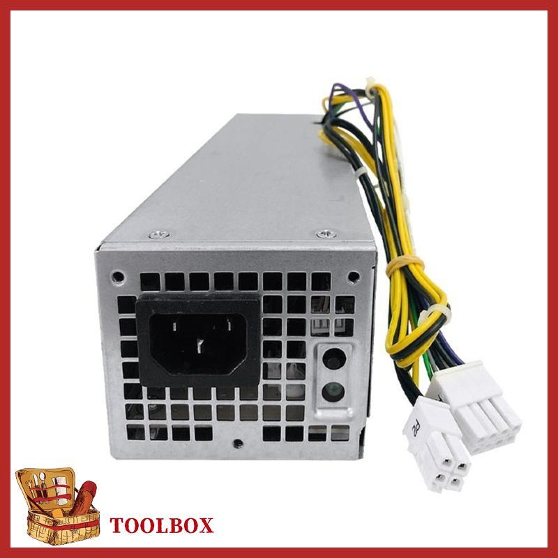 TOOLBOX 4Pin + 8Pin 255W คอมพิวเตอร์แหล่งจ่ายไฟเปลี่ยนแหล่งจ่ายไฟสําหรับ Dell 3020 7020