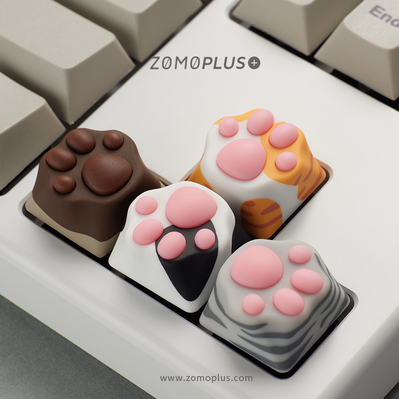 คีย์แคปไทย keycap คีย์แคป ZOMO x bilibili กล่องน่ารักหลากสีน่ารัก zomo Cat Claw Keycap คีย์บอร์ดแบบก