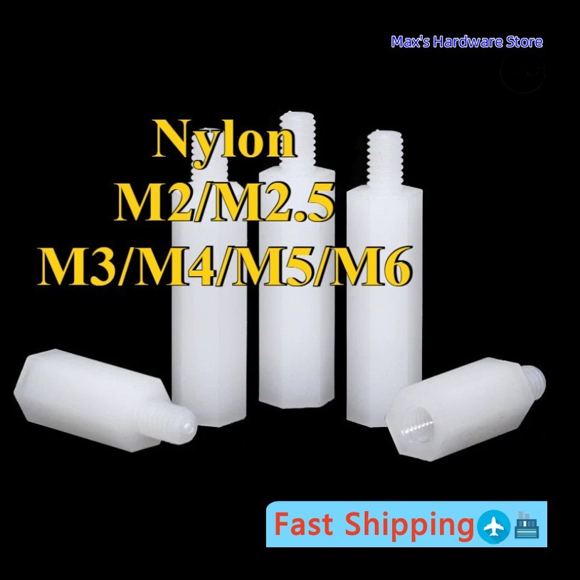 จัดส่งด่วนSingle pass คอลัมน์ไนลอนหกเหลี่ยม, คอลัมน์แยก, คอลัมน์รองรับพลาสติก PC board spacer คอลัมน