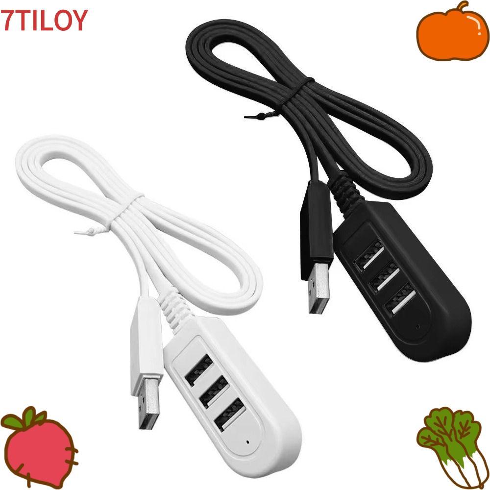 7TILOYSHOP ฮับ USB, ตัวแยก USB 3 ใน 1 ขนาด 30/120 ซม., อัพเกรดมัลติฟังก์ชั่น 2.0 สาย USB Extender