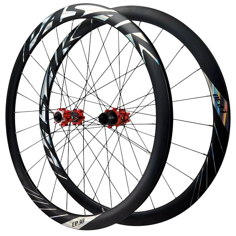ชุดล้อถนนออฟโรด 700C พร้อมดิสก์เบรกหกโบลต์, thru-axle แบบปลดเร็ว, HG/MS/XD อลูมิเนียมอัลลอยด์ 7005 ล