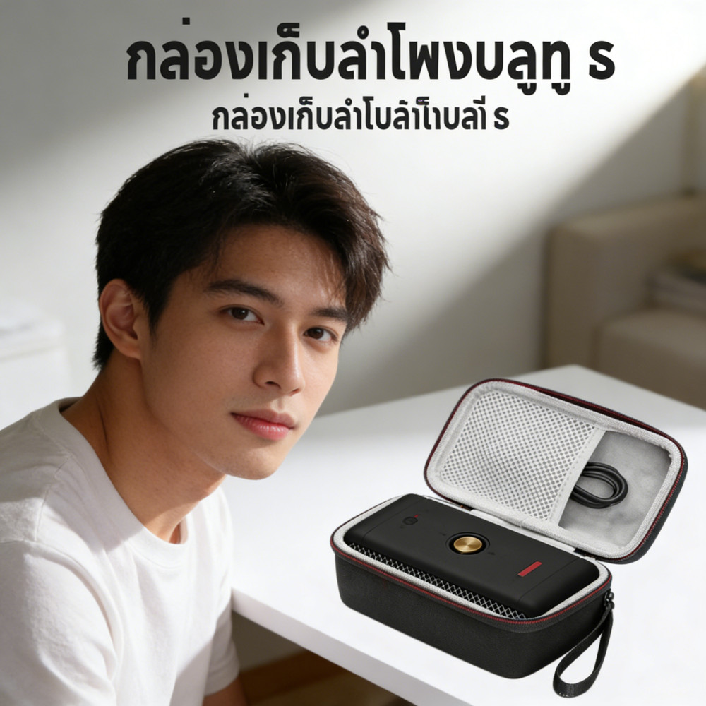 กล่องลำโพงพกพา Marshall Emberton ขนาดกล่องเก็บกระเป๋าเคสกันกระแทก