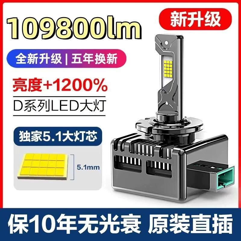 รถ LED หลอดไฟขนาดใหญ่ D1S D3S D5S D8S D2S D4S หลอดไฟซีนอนซีนอนดัดแปลงระยะทางใกล้แสง Super Bright