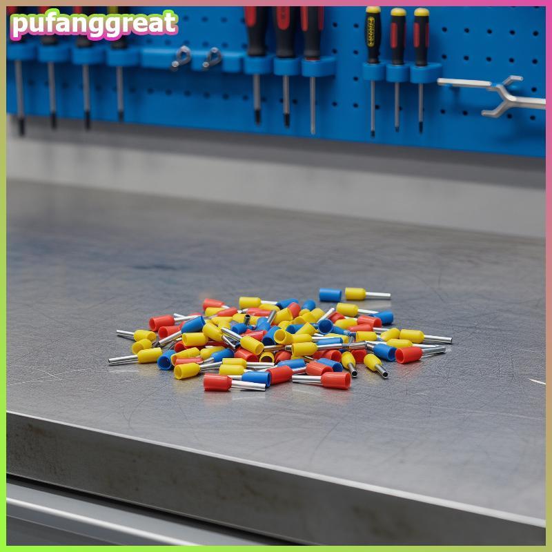 Pufanggreat 1000 ชิ้น E0508 E7508 E1008 Tubular Crimp Terminals สําหรับ Enhanced ความปลอดภัยไฟฟ้า TH