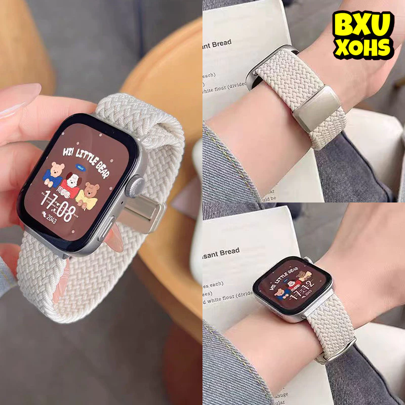 สายไนลอน for Huawei Watch Fit 5 4 3 / 5 4 Pro สายรัดข้อมือแม่เหล็กถัก กีฬา สายรัดข้อมือที่หายใจได้ for Huawei Fit 5 4 3