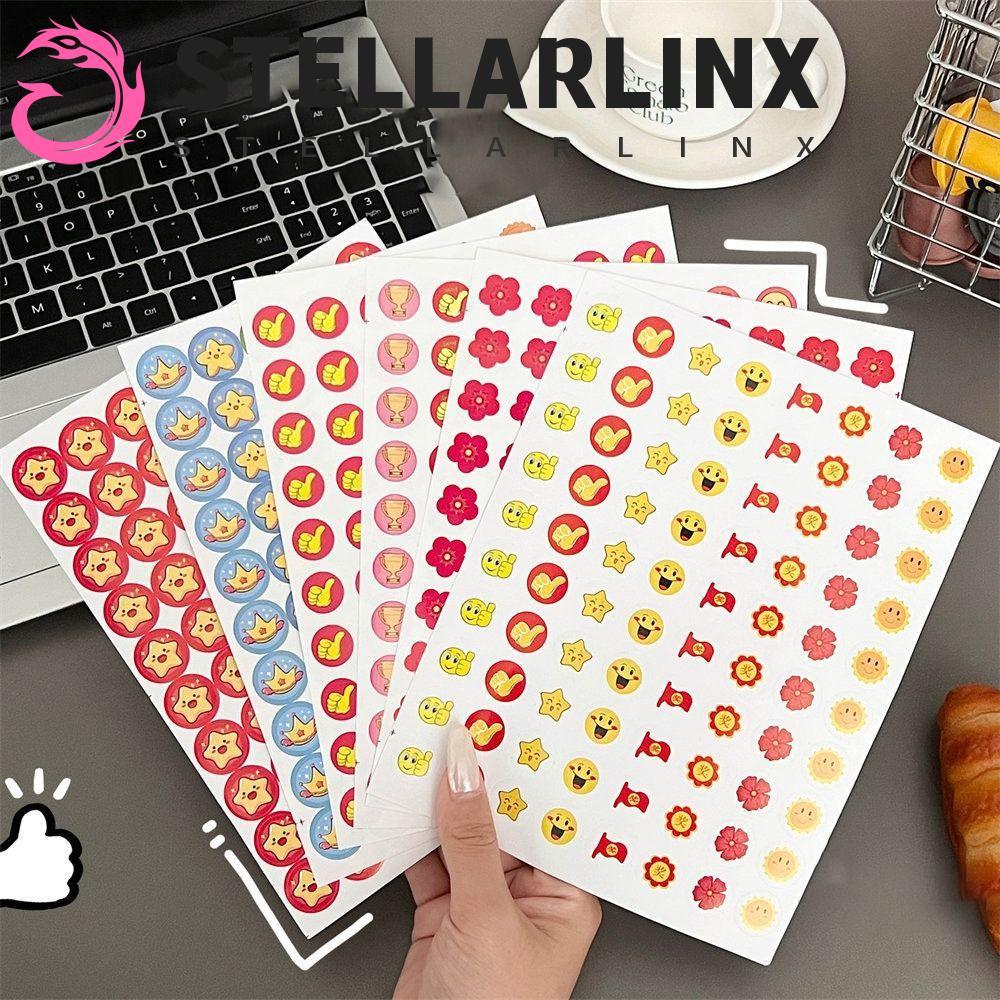 สเตลล่าrlix 800ชิ้น/ถุงรางวัลสติกเกอร์,การ์ตูนสัตว์ดาวน่ารักสรรเสริญสติกเกอร์,อเนกประสงค์กาวในตัวมัลติฟังก์ชั่ดอกไม้สีแดงขนาดเล็กอุปกรณ์ครู