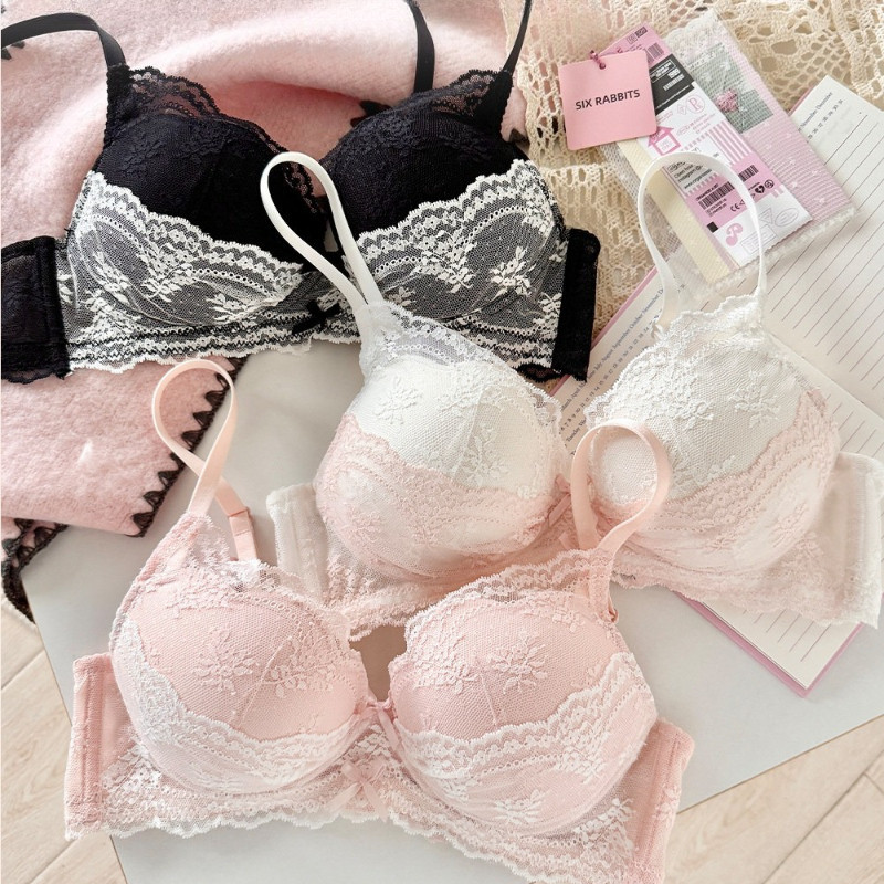 Pure Desire ชุดชั้นในลูกไม้หน้าอกเล็กรวบรวมดู Big Up Supporting Breast Bra