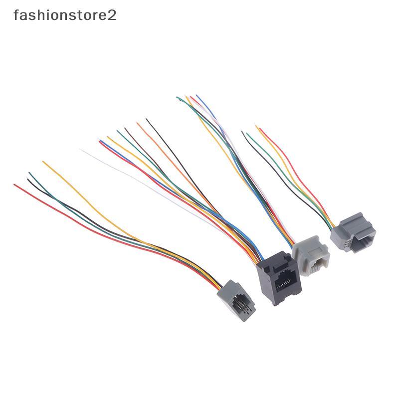 [fsh] 5PCS 616E 623k 616M 641D RJ11\RJ12\RJ45 หญิง Soet สําหรับโทรศัพท์อินเทอร์เน็ตพร้อมสาย 15 ซม. [