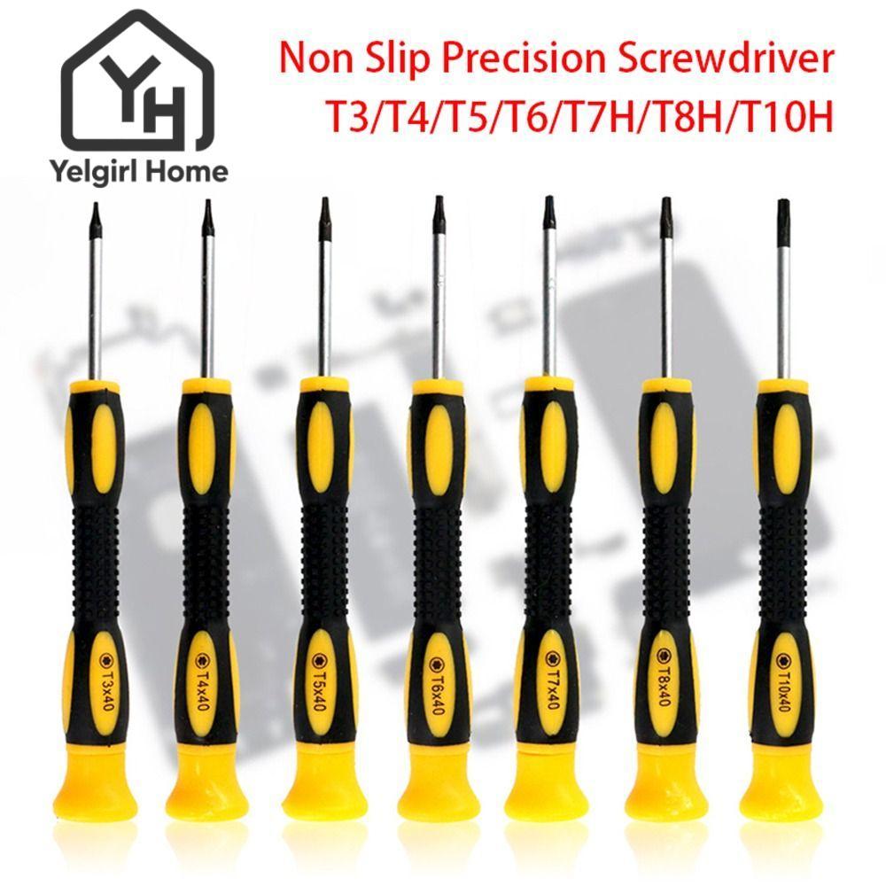 YELGIRLB เครื่องมือซ่อมถอดประกอบ, T3/T4/T5/T6/T7H/T8H/T10H ไขควง Torx พลาสติก, มืออาชีพพร้อมเครื่องมือปรับปรุงรูสําหรับ xbox 360, xbox one,ps3,ps4 คอนโทรลเลอร์ไร้สาย