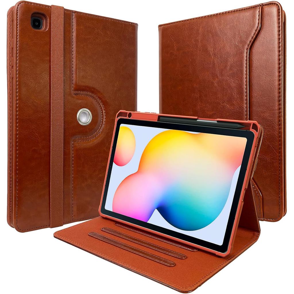 E NET-CASE Slim Case สําหรับ Samsung Galaxy Tab S6 Lite 10.4 นิ้ว 2024/2022/2020 พร้อมที่วางปากกา S,