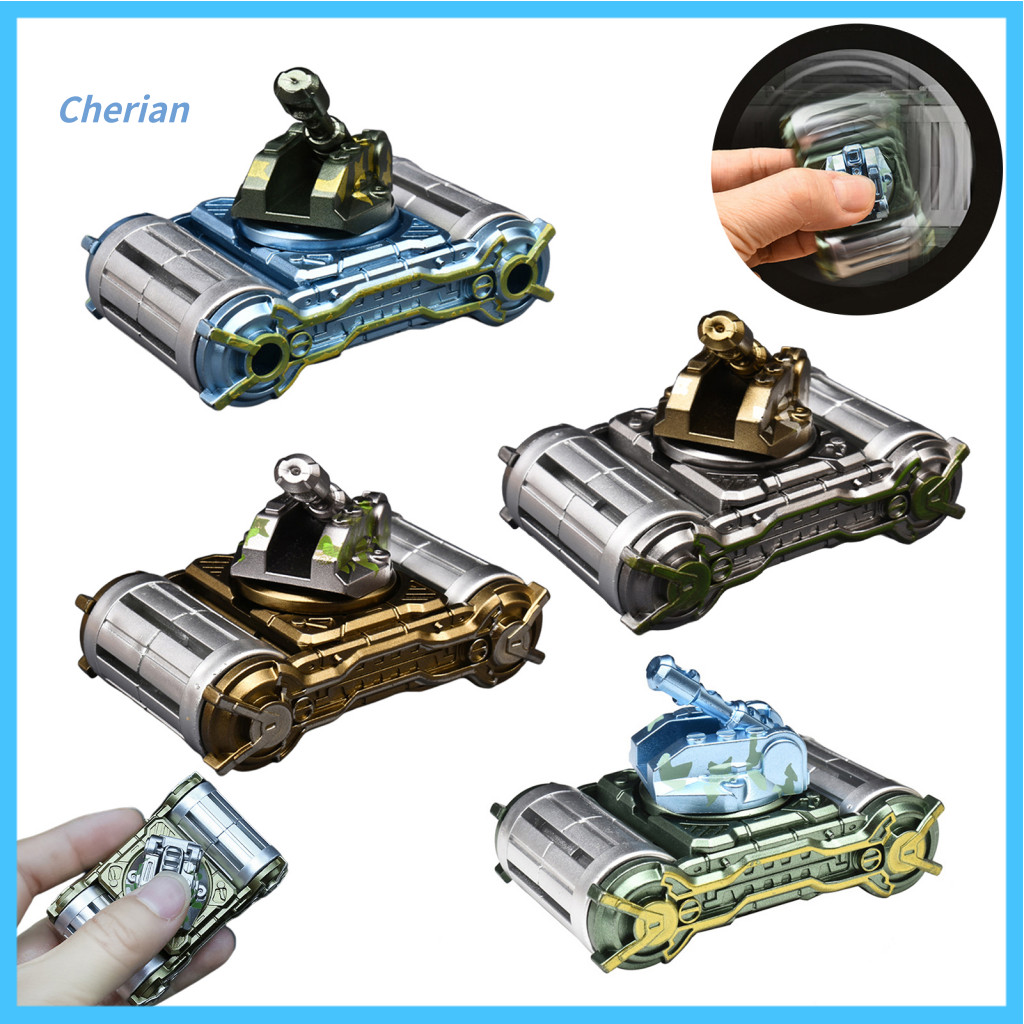Cherian ผู้ใหญ่ Fidget Spinner ความเครียดบรรเทา Spinner ถังโลหะ Fidget Spinner แบบพกพาความเครียดบรรเ