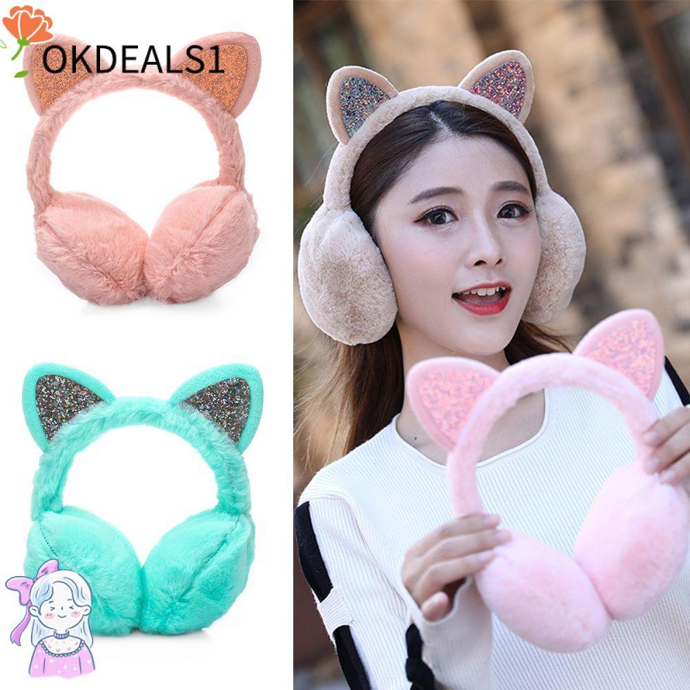 สร้อยหุ่มหูขนฟูกสำหรับผู้หญิง สไตล์แฟชั่น อุ่นใจในอากาศหนาว