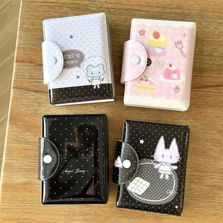 Ns ns สไตล์ Bowknot Cat เค้กพุดดิ้ง Yigongge การ์ดหนังสือ Snap ปุ่ม 10 ซม. อัลบั้มรูปโพลารอยด์ Aidou การ์ดขนาดเล็กสมุดเก็บ