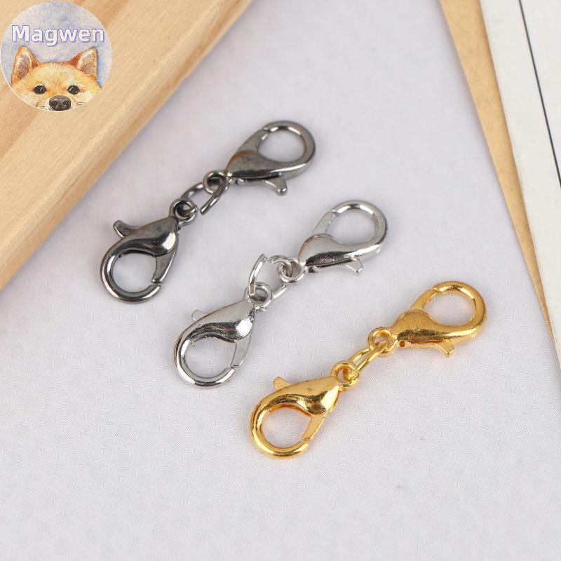 Magwen 10/30 ชิ้น Handmade สร้อยข้อมือสร้อยคอ Connector Double Lobster Clasp เหมาะสําหรับ DIY เครื่อ