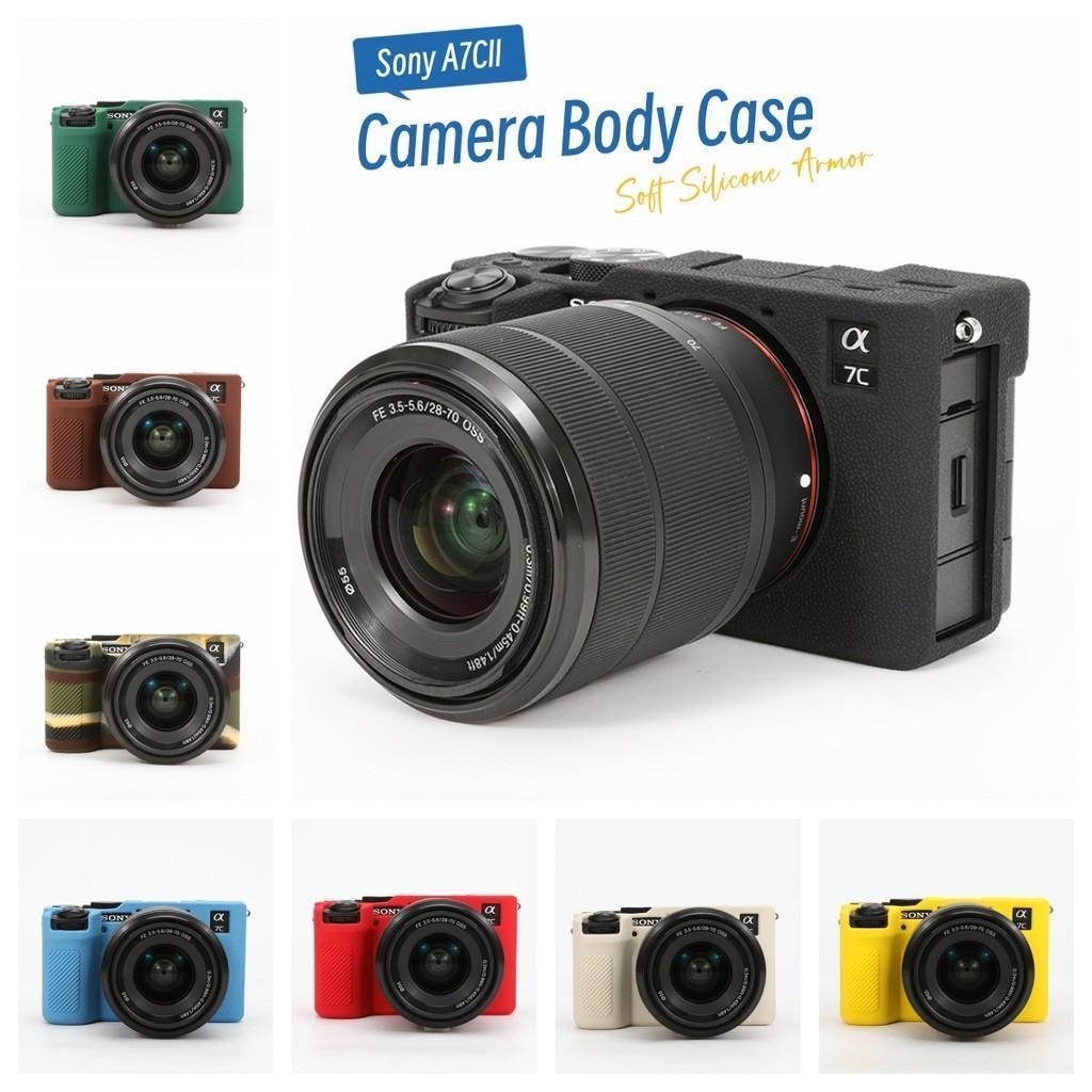 เหมาะสําหรับ A7C2 ยางซิลิคอนกรณี Body Cover Protector กรอบผิวสําหรับ Sony A7CII / A7CM2 / A7C II / A