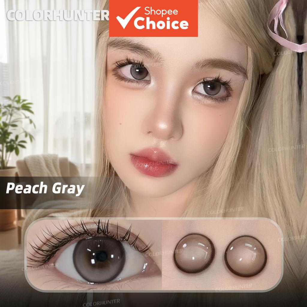 COLORHUNTER 2 ชิ้น G2 คอนแทคเลนส์สีดํา ใช้รายปี เส้นผ่านศูนย์กลาง 14.2 มม. ค่าสายตา 0-5.00