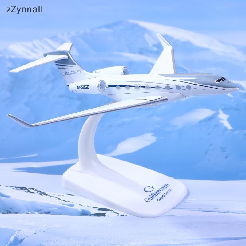 ZZynnall 1PCS Gulfstream G650 เครื่องบิน Diecast 1/200 Scale เครื่องบินรุ่นเครื่องบิน G650ER เครื่อง