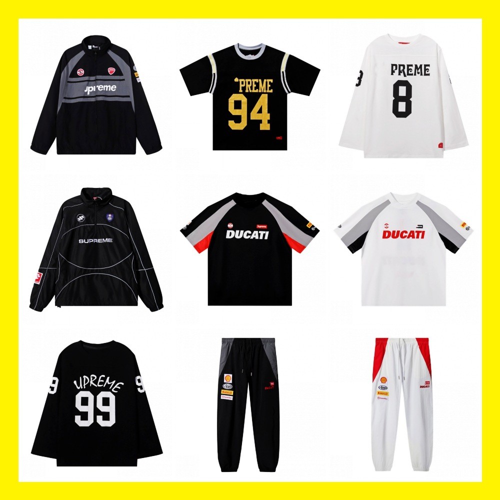 Ducati Jacket Soccer Jersey Soccer Jersey Ducati Joint Print Football Jersey Loose Sports Short Slee