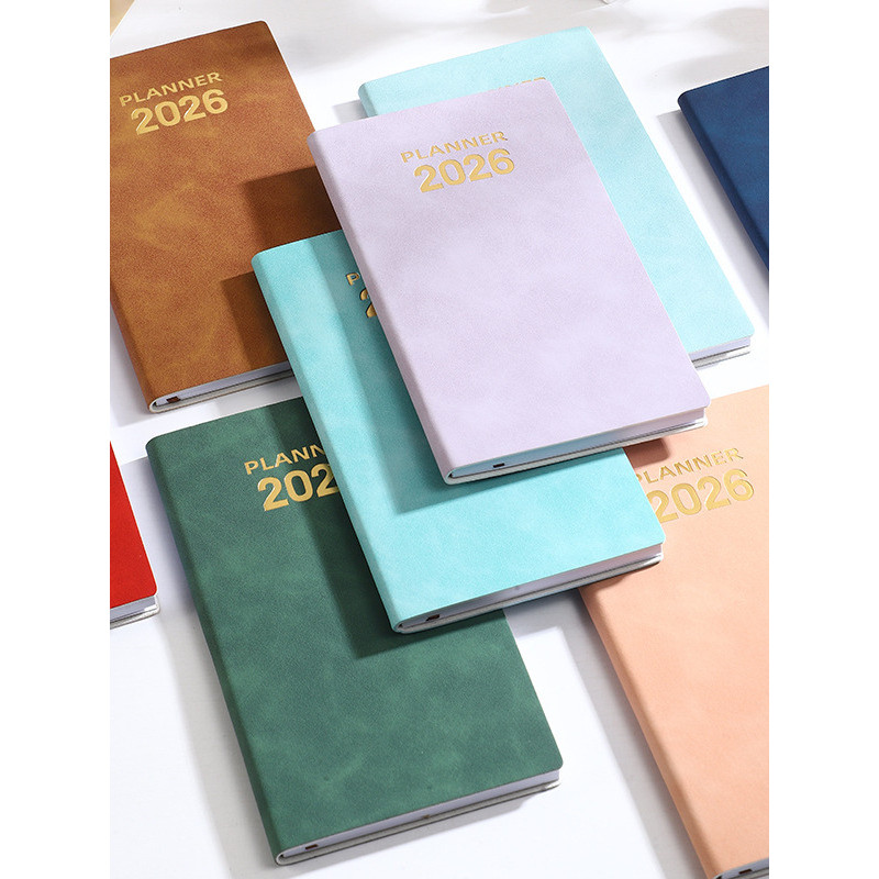 planner 2026 แพลนเนอร์ 2026 2026 English Weekly Planner A6 Schedule Notebook Portable Pocket Noteboo
