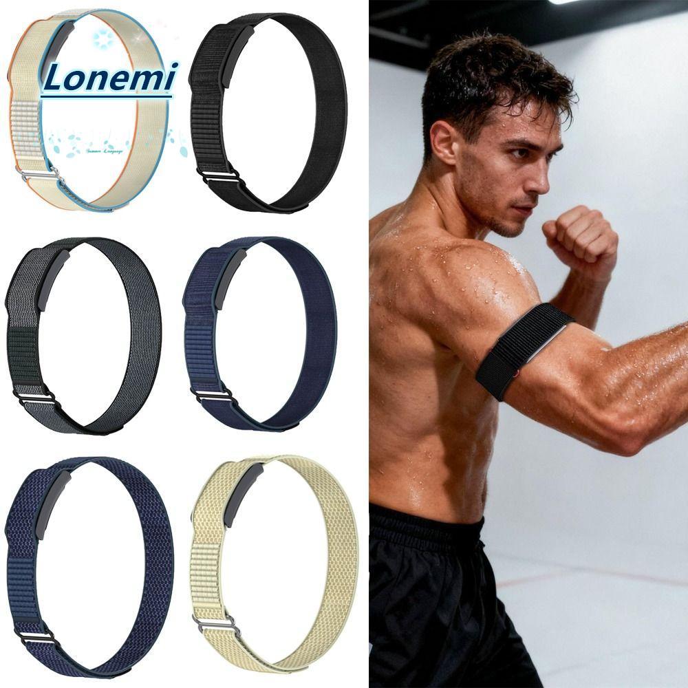 LONEMI Sport Band Bicep Band, Loop Design Adjustable Fitness Tracker Arm Band, Professional Nylon Breathable Replacement Strap สําหรับ Amazfit Helio Strap ราคา ถูกที่สุด ดีลบีเคเค