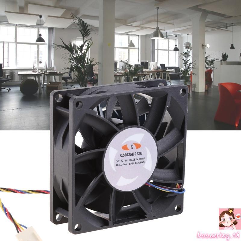 Boom KZ8025B012U DC12V 1 00A PWM พัดลมระบายความร้อน 80x80x25 มม. 2 แบริ่ง 6500RPM 85 2CF