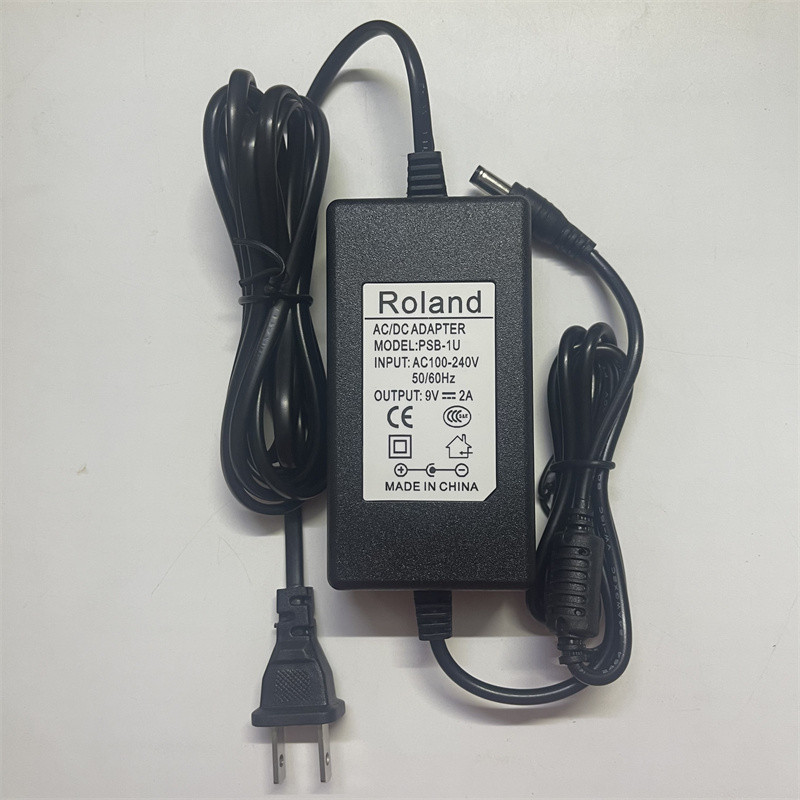 R ROLAND ROLAND RS-70 TD11 GT100 กลองไฟฟ้าเปียโนไฟฟ้า 9V2A PSB-1U อะแดปเตอร์