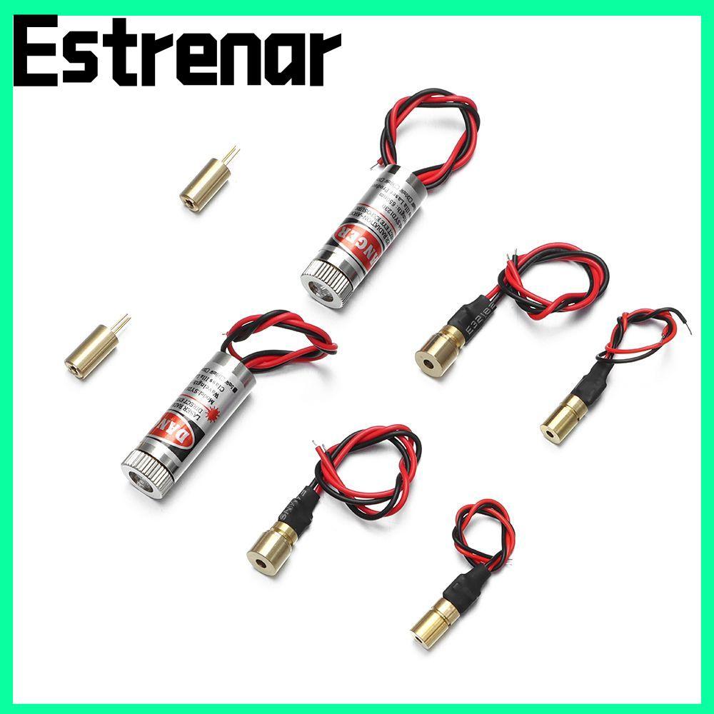 ESTRENAR Point/Line Laser 4 รูปแบบ 650nm 5mW เลเซอร์แบบปรับได้โมดูลหัวเลเซอร์