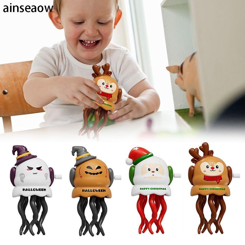 AINSEOW Magic Dancing Octopus Toy, Clockwork Elk Auto-Dance Octopus Toys, Crawling Dancing Pumpkin G