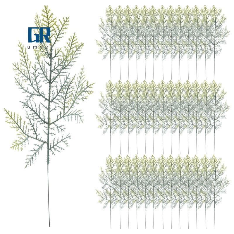 40 ชิ้นประดิษฐ์ Cedar Sprigs Faux Cedar สาขา Cedar Stems Sprigs Picks DIY อุปกรณ์เสริมสําหรับคริสต์ม