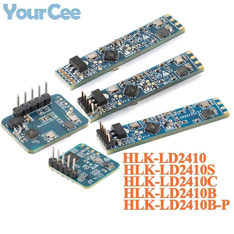 10 ชิ้น/1 ชิ้น LD2410C HLK-LD2410 LD2410 LD2410B LD2410S 24G มนุษย์ Presence Sensor มิลลิเมตร Wave R
