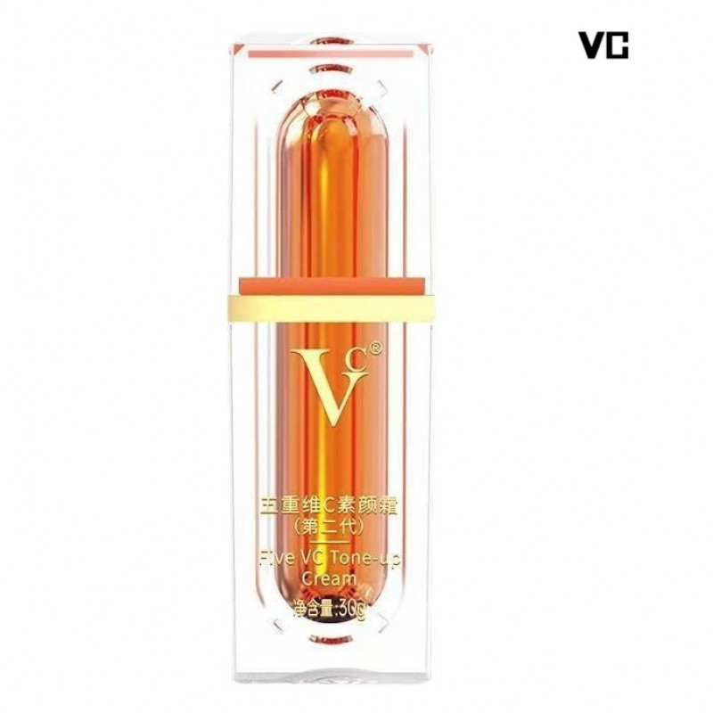 VC Five Vitamin C Makeup Cream คอนซีลเลอร์ Brightening Anti-Wrinkle Isolation Non-Fake White Moistur