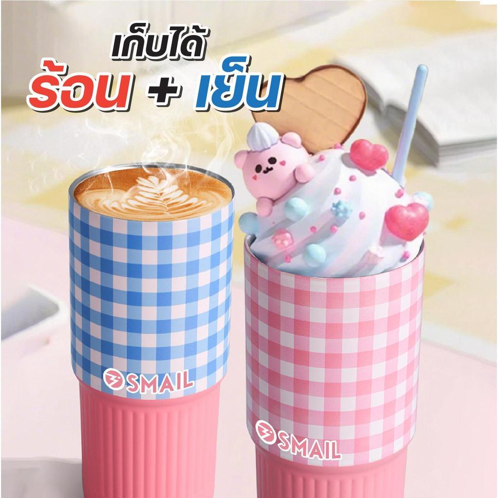 แก้วเก็บความเย็น SMAIL 750ml แก้วเก็บอุณหภูมิ สแตนเลส SUS316 เหมาะสำหรับพกพา ทำงาน เรียน มี 7 สี 7 แบบ ให้เลือก - รูปที่ 6