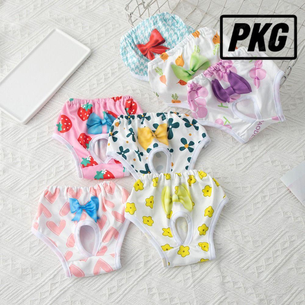 REPKG กางเกงประจําเดือนสุนัข, กางเกงสรีรวิทยาสุนัขซักได้ระบายอากาศได้, ผ้าอ้อมสัตว์เลี้ยงน่ารักกันรั่วแบบใช้ซ้ําได้แบบพกพา