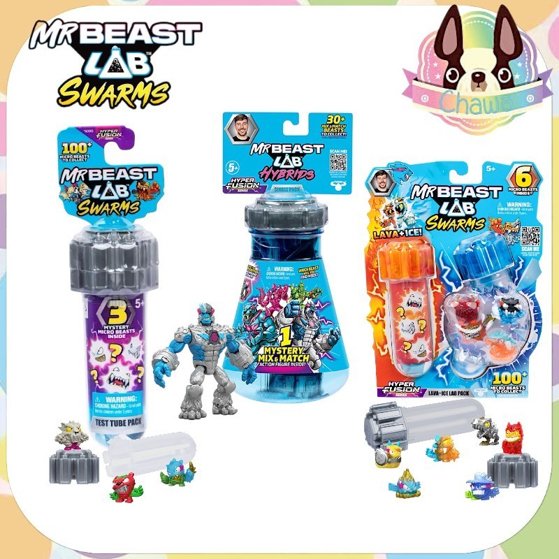 🎉🌈พร้อมส่งจากไทย 🆕🔥❄️ ของเล่นนำเข้า USA 1รวมของเล่น MrBeast Lab Swarms ของเล่นยอดฮิต ของเเท้💯  🧪
