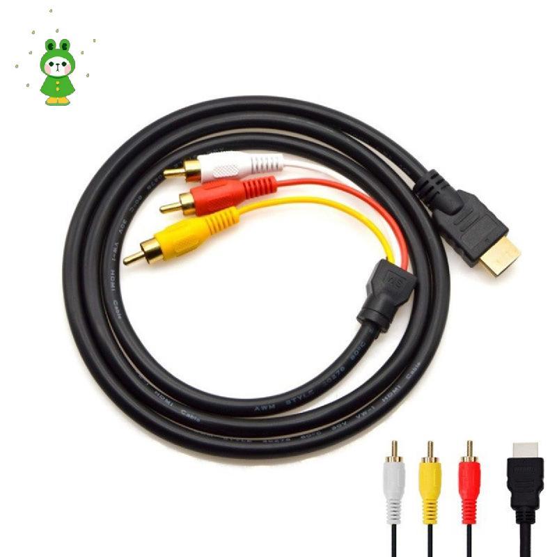 สาย HDMI to RCA TV HDMI Male to 3 RCA Female av Cable Video