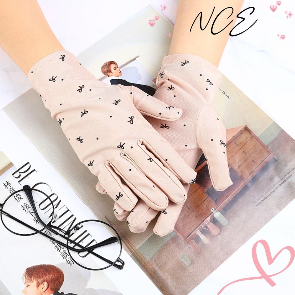 ถุงมือป้องกันแสงแดดสแปนเด็กซ์บางเบาระบายอากาศได้ดี สำหรับผู้หญิง