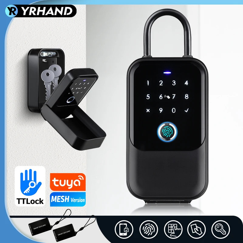 TTlock Smartkey ล็อคกล่องกุญแจอิเล็กทรอนิกส์ไร้สายปลอดภัยกับแอพรหัสดิจิตอลควบคุมบลูทูธ Smartlock สํา