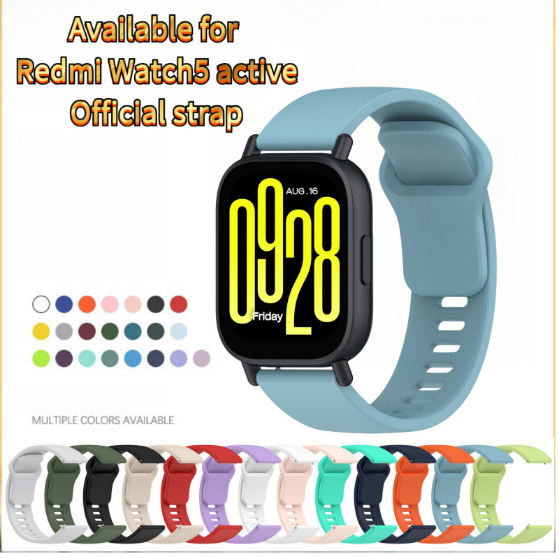 ใช้งานร่วมกับ Redmi Watch 5 Active สายซิลิโคน Lite Youth Edition กีฬาสมาร์ทสายรัดข้อมือใหม่
