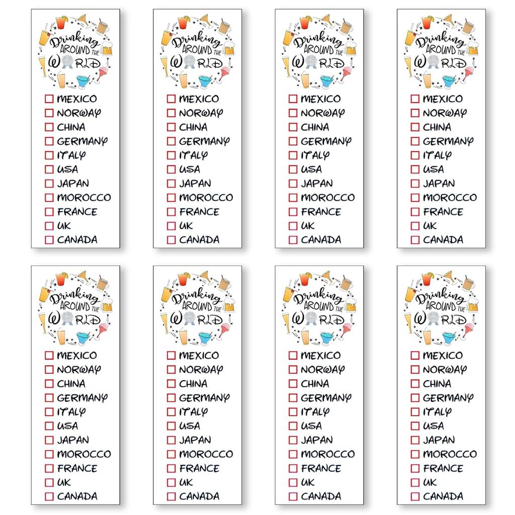 แพ็คแก้วดื่ม Epcot Tattoo 8 ใบ เติมประสบการณ์การดื่มรอบโลกให้สมบูรณ์แบบ