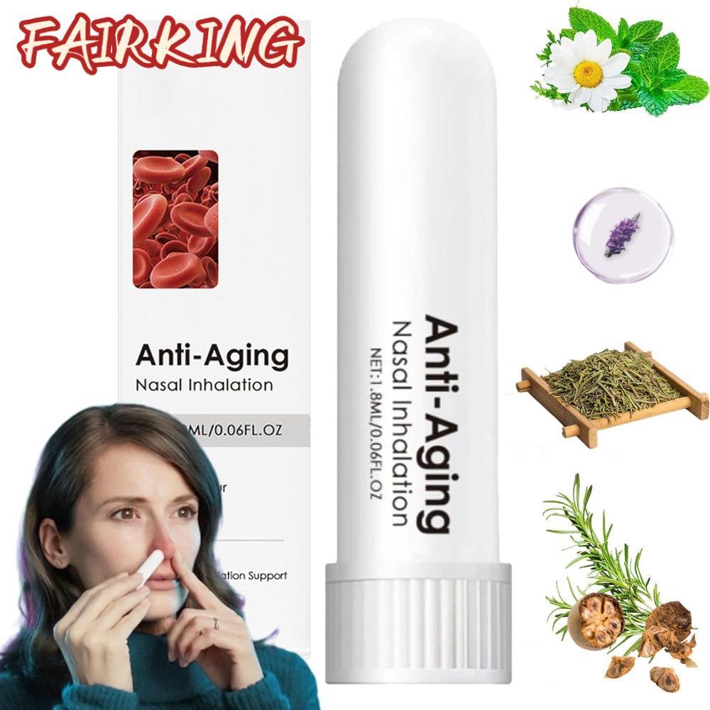 FAIR KING Inhaler ทําความสะอาดจมูกของคุณช่วยเพิ่มความจําของคุณ Nasal Inhaler, Enjoy Fresh Air 0.06FL