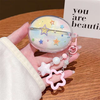 เหมาะสําหรับ QYC C50 เคส Case หูฟังป้องกันกรณี Creative bowknot, star, ดอกไม้, ลายหัวใจ