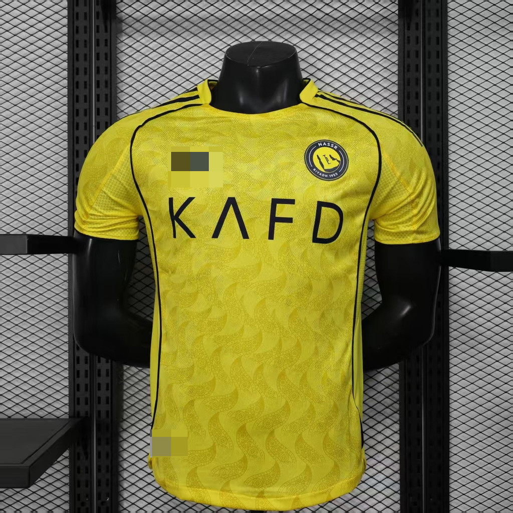 Player Version 2526 Al-Nassr FC Home เสื้อยืดแขนสั้นฟุตบอลคุณภาพสูง AAA + เครื่องเล่น