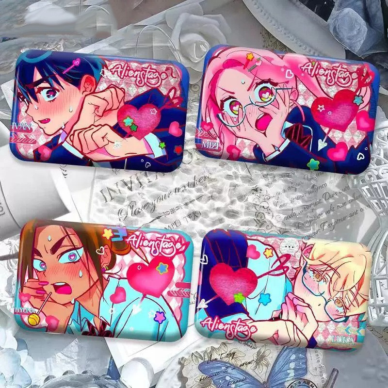 อะนิเมะ Alien Stage Mizi Sua Till Ivan Hyuna Luka คอสเพลย์ Badge Kawaii เข็มกลัดโลหะผสม Lapel Pins กระเป๋าอุปกรณ์เสริมเครื่องประดับ Props