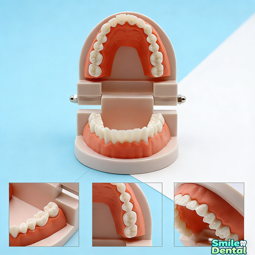 โมเดลฟันสําหรับการเรียนการสอนวัสดุทันตกรรม Standard Dental Model Teeth Teaching Model Plastic Teeth Model