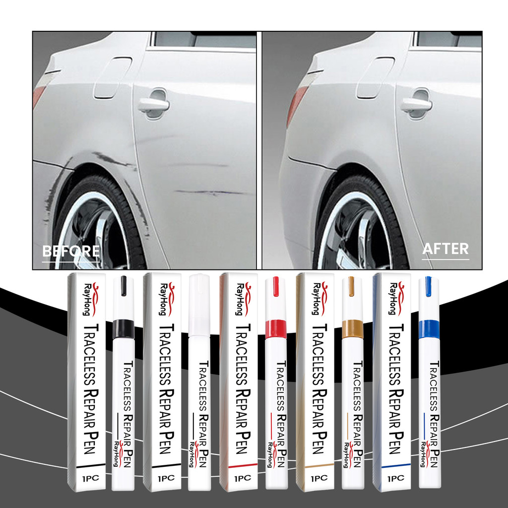Rayhong รถ Touch-Up ปากกาสีรถ Touch-Up Paint Scratch Repair Refurbished รถสี Touch-Up ปากกาสี