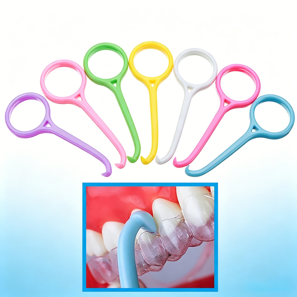 6 ชิ้นทันตกรรม Aligner Remover ที่มองไม่เห็น